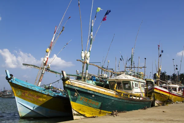 Fishing boats in the port — Stock Photo, Image