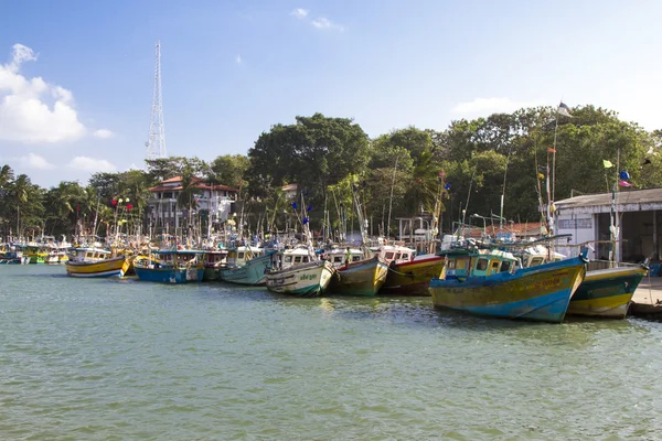 Fischerboote im Hafen — Stockfoto