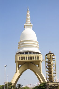 Sambodhi chaithya Budist tapınağı Colombo, Sri Lanka görünümünü