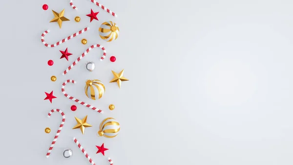 Weihnachten Und Ein Gutes Neues Jahr Hintergrund Mit Festlicher Dekoration — Stockfoto