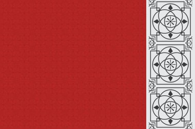 Geleneksel Çin modelleri. vektör illüstrasyonu