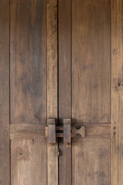 Vecchio Marrone Porta Legno Texture Sfondo — Foto Stock