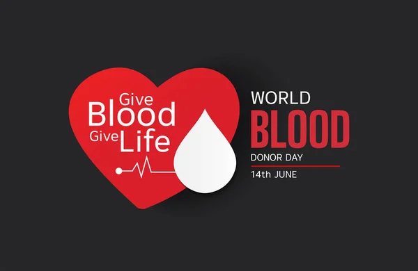 Dia Mundial Doador Sangue —  Vetores de Stock