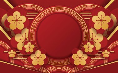 Çin pankartı tasarımı. vektör illüstrasyonu