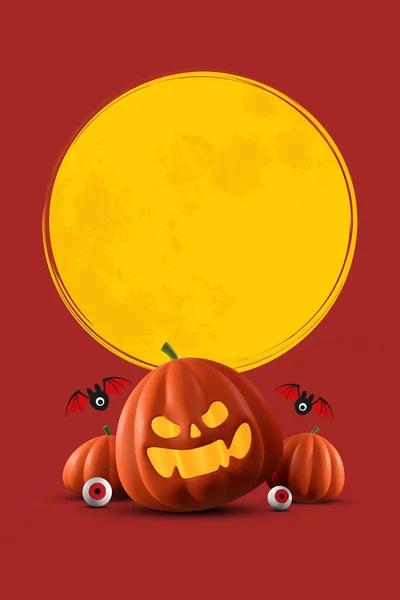 Happy Halloween Day Banner Backgroun Greeting Card Banner Poster Blog — Stock Photo, Image