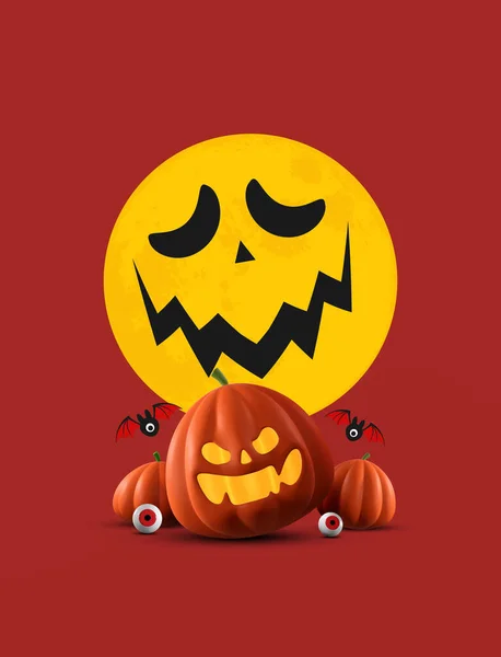 Šťastný Halloween Den Banner Backgroun Pro Blahopřání Banner Plakát Blog — Stock fotografie