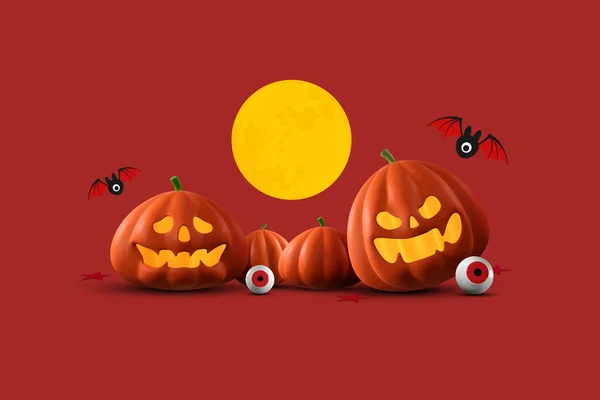 Feliz Halloween Dia Banner Backgroun Para Cartão Saudação Banner Cartaz — Fotografia de Stock