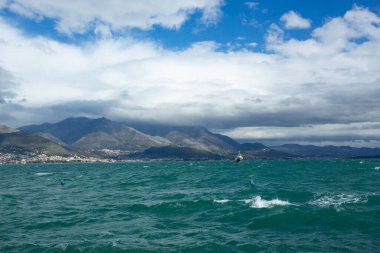 Amalfi Sahili 'nde deniz, İtalya