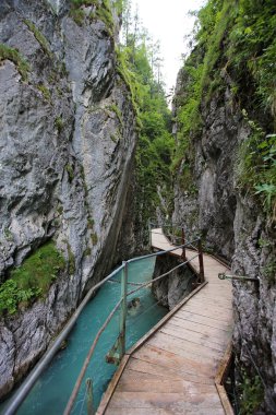 Leutasch gorge Almanya Alpleri'nde, Bavyera
