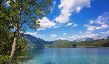 Hintersee Gölü Avusturya Alpleri'nde, Europe