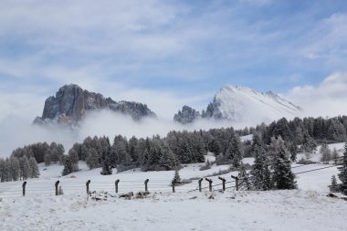 Kayak Alpleri'ndeki bir bakış. Livigno