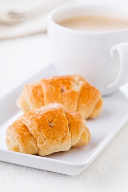 Fransız Croissants ve kahve
