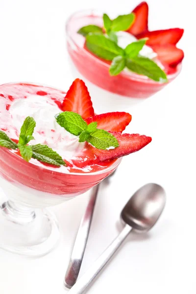 Sorbet surgelé aux fraises — Photo