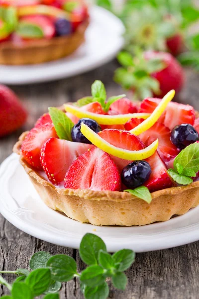 Sweet Strawberry Pie — Stock Photo, Image