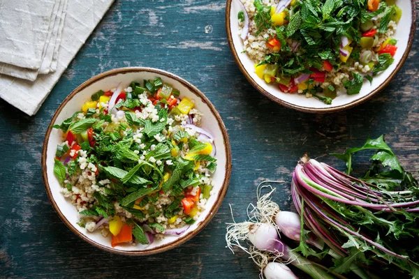 Salade de bulgur végétarienne — Photo