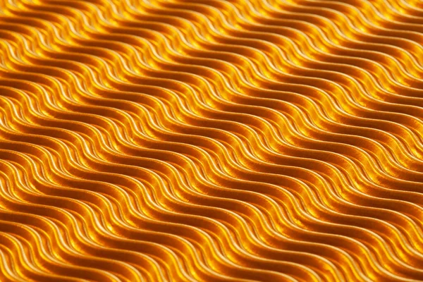 Close Texture Some Gold Wavy Paper — Stock Photo, Image
