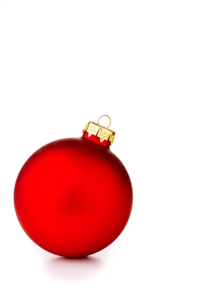 लाल क्रिसमस गेंद — स्टॉक फ़ोटो, इमेज
