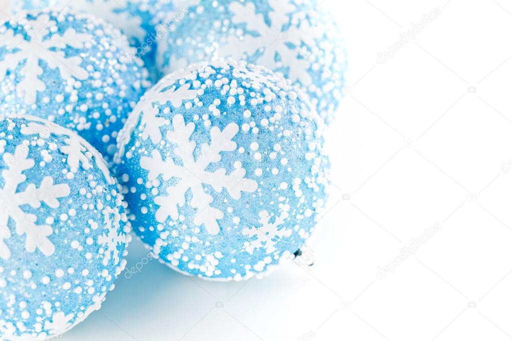 Blue Christmas Balls