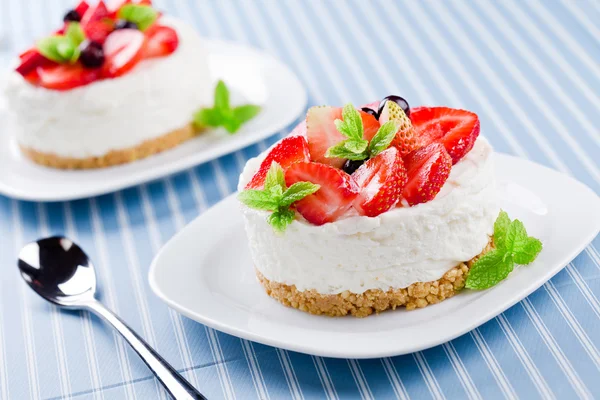 Strawberry Cheesecake — Stock Photo, Image