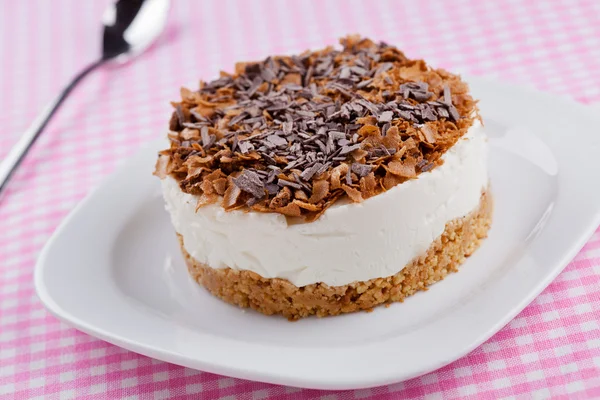 Bolo de queijo com chocolate — Fotografia de Stock