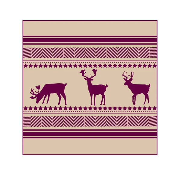 Patrón de Navidad nórdica — Vector de stock