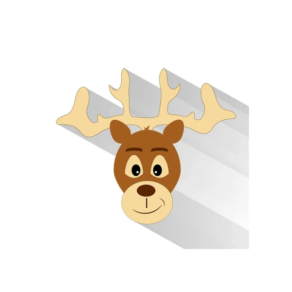 Lindo renos de Navidad — Vector de stock