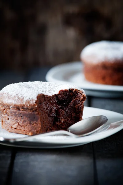 Välsmakande chokladfondant — Stockfoto