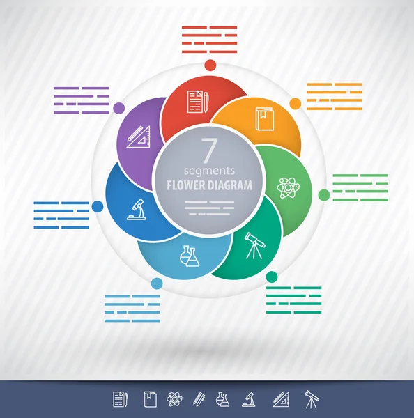 Circular presentation template — Stock Vector