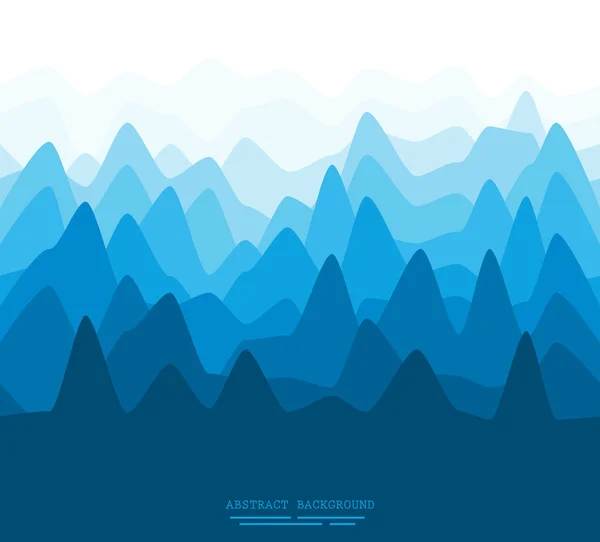 Abstracte vlakke bergen illustratie — Stockvector