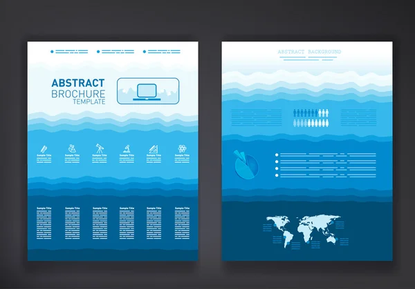 Abstract brochure template — Stock Vector