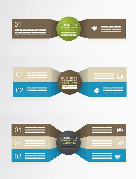 Vorlage für Geschäftsdiagramme — Stockvektor