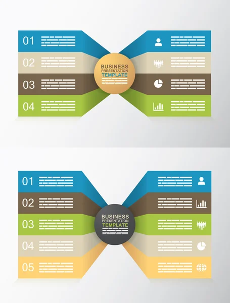 Conjunto de diagrama de borboleta —  Vetores de Stock