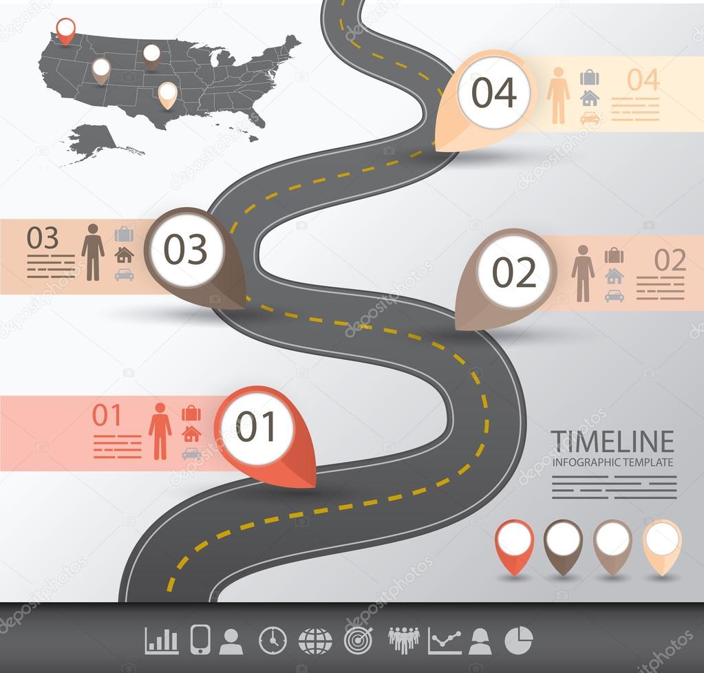 Timeline Infographics template