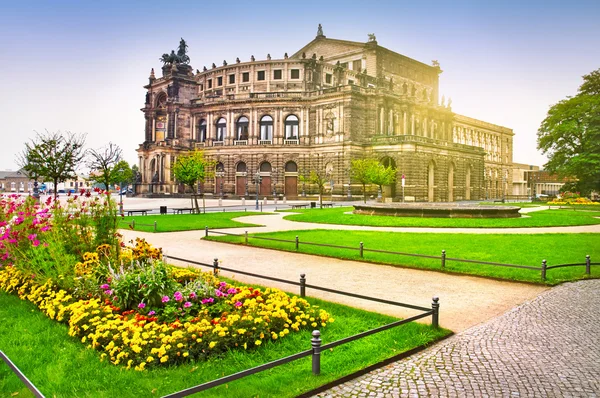 Teatro em dresden — Fotografia de Stock