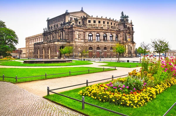 Dresden Tiyatrosu — Stok fotoğraf