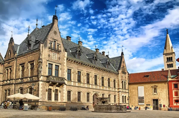 Castle, St Vitus Cathedral på Pragborgen i Prag, Czech Re — Stockfoto