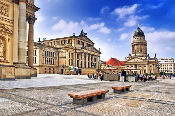 柏林的正方形广场 — 图库照片