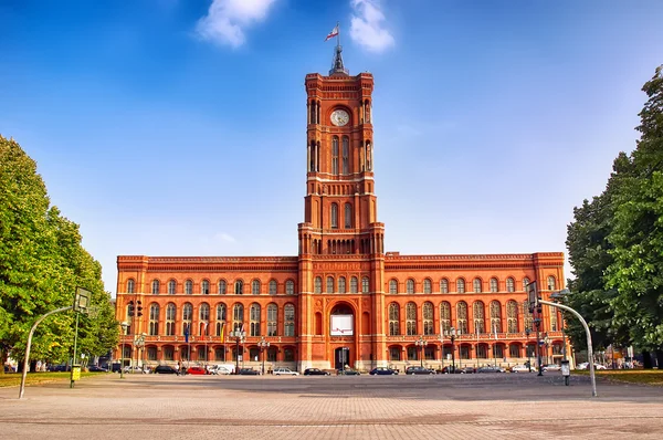 Berlin'de Red townhall — Stok fotoğraf