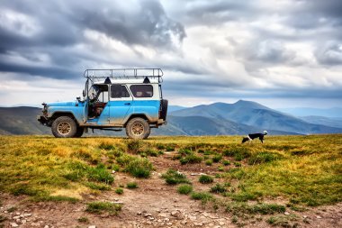 dağlarda bir Suv yoldan macera. Karpat natio
