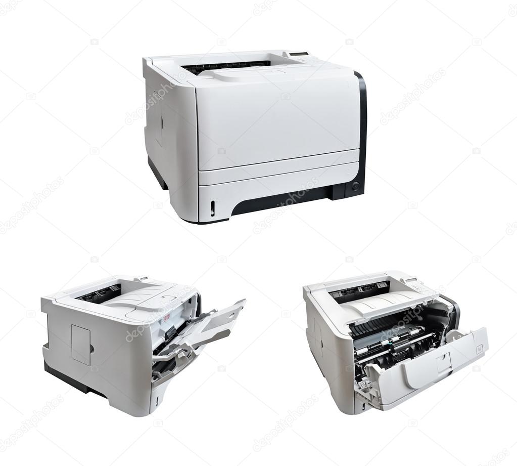 laser printer isolated on a white background