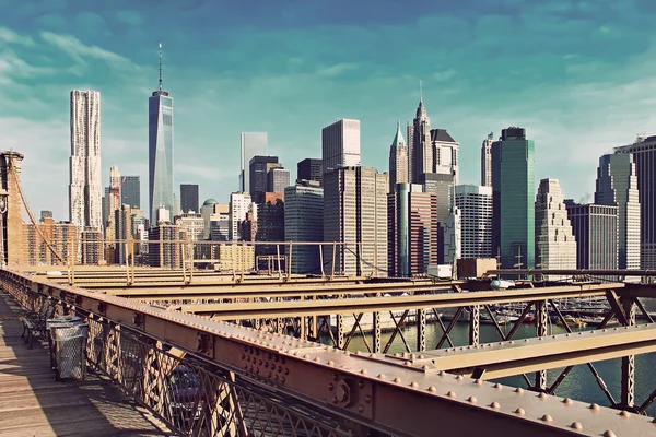 Puente de Brooklyn y Manhattan, Nueva York —  Fotos de Stock