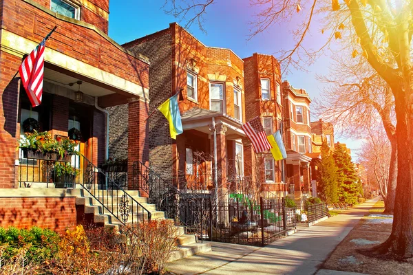 Chicago, ABD, Ukrayna köyünde tipik mimari