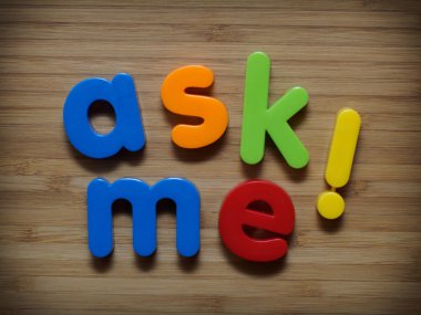 Ask me information clipart