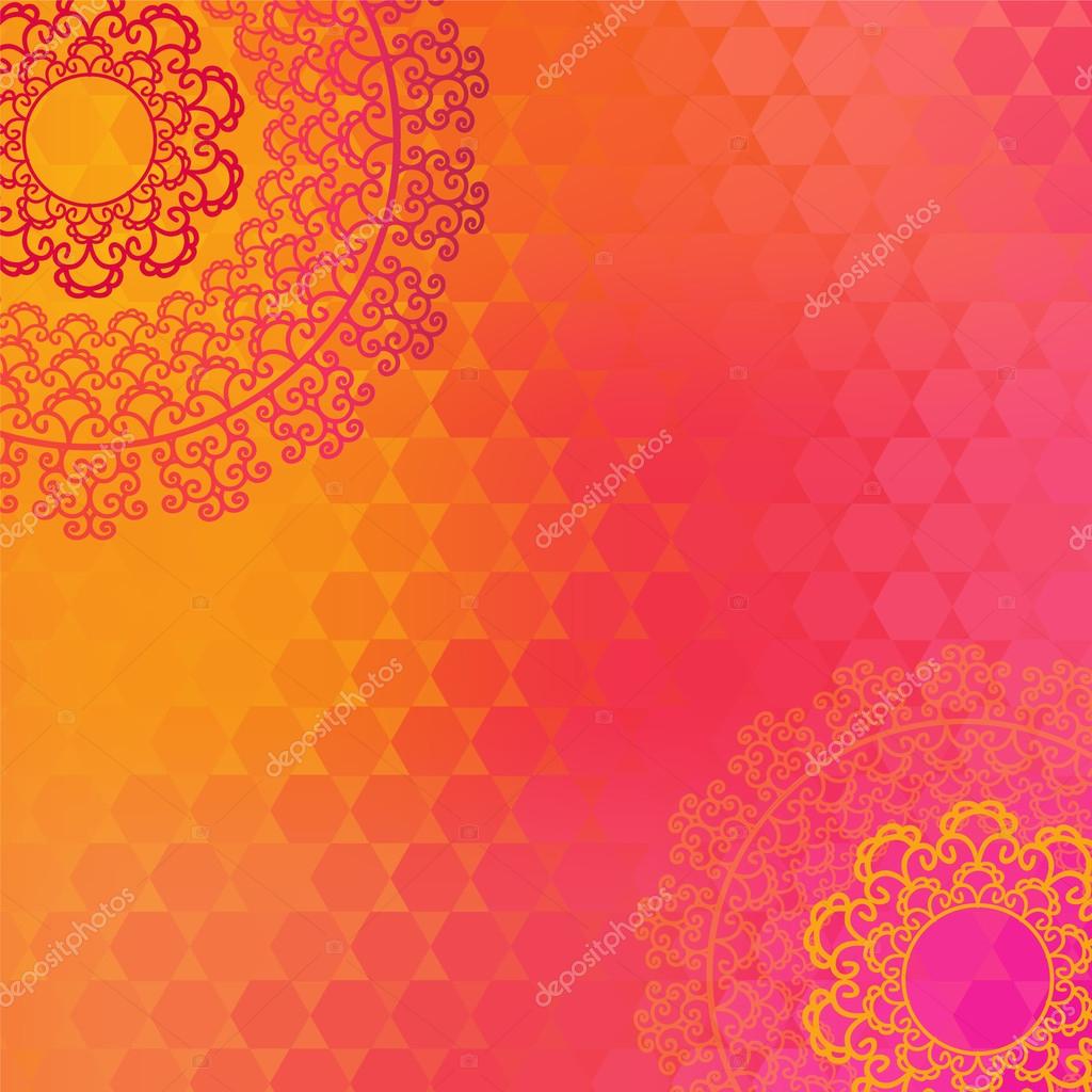Ethnic & Colorful Henna Mandala Stock Photo by ©krishnasomya 53733853