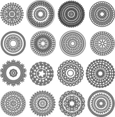 Mini kına mandala tasarım
