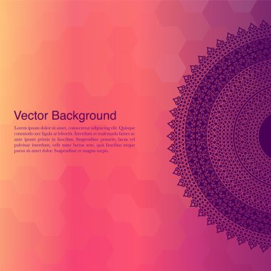 renkli kına mandala tasarım