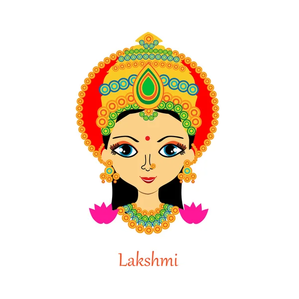 Diosa Lakshmi — Vector de stock