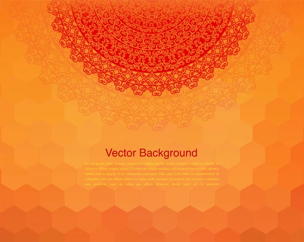 Diseño colorido del mandala de Henna — Vector de stock