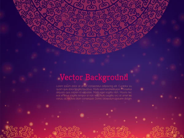 Színes Henna mandala design — Stock Vector