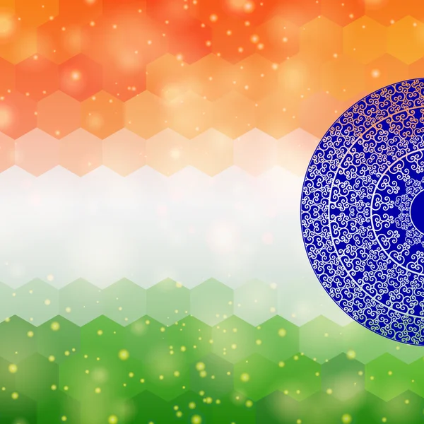 Indická vlajka pozadí — Stockový vektor